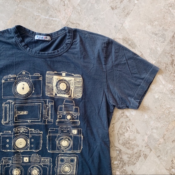Tops - Slate Grey Camera Tee